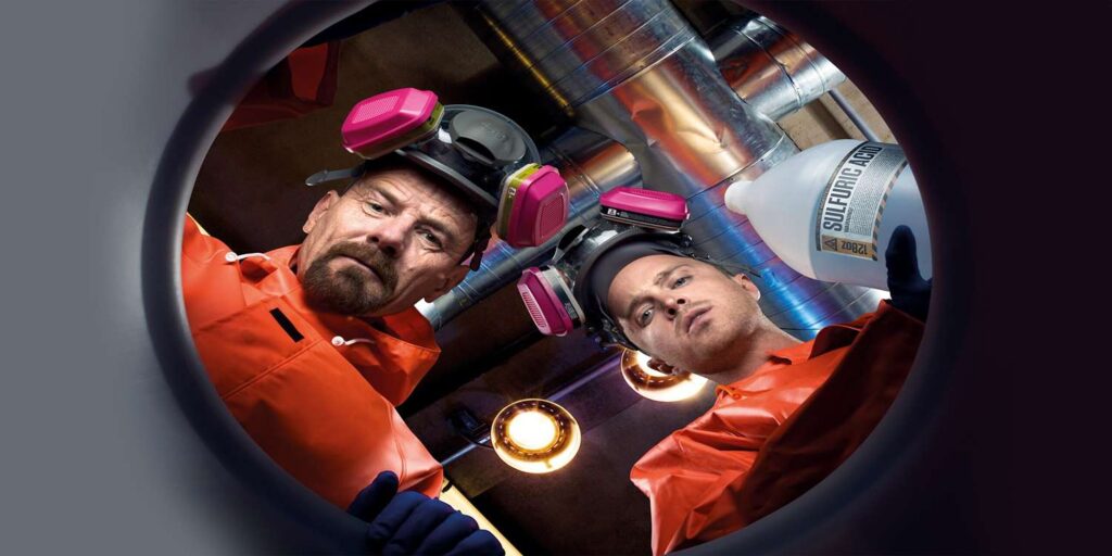 Walter White and Jesse Pinkman